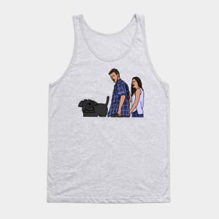 Distracted Boyfriend and Fergus the Dog Tank Top